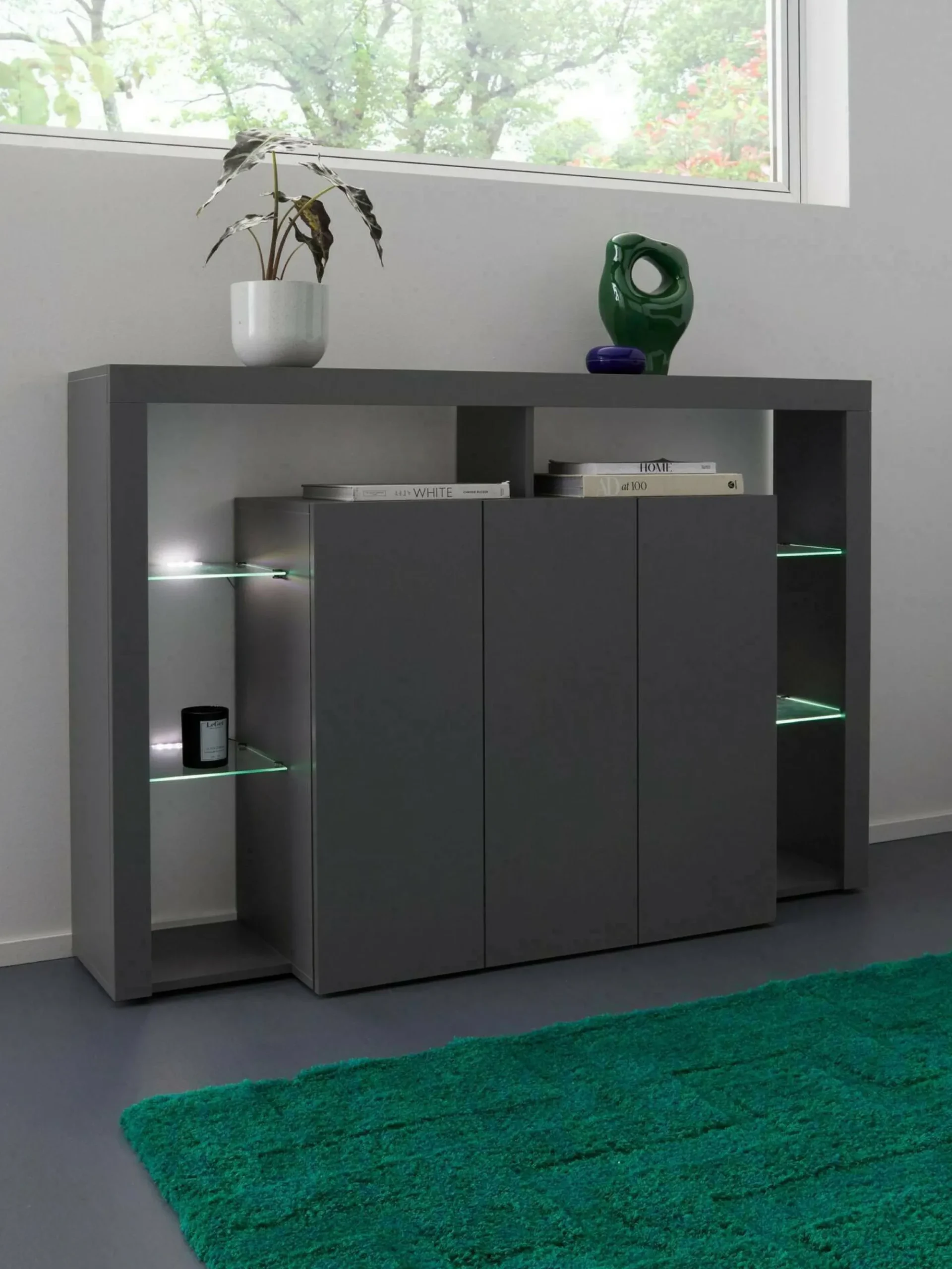 Credenza Bagnasco, 150x40h100 cm,<Dmora Clearance