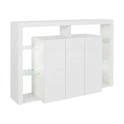 Credenza Bagnasco, 150x40h100 cm, lucido<Dmora Clearance