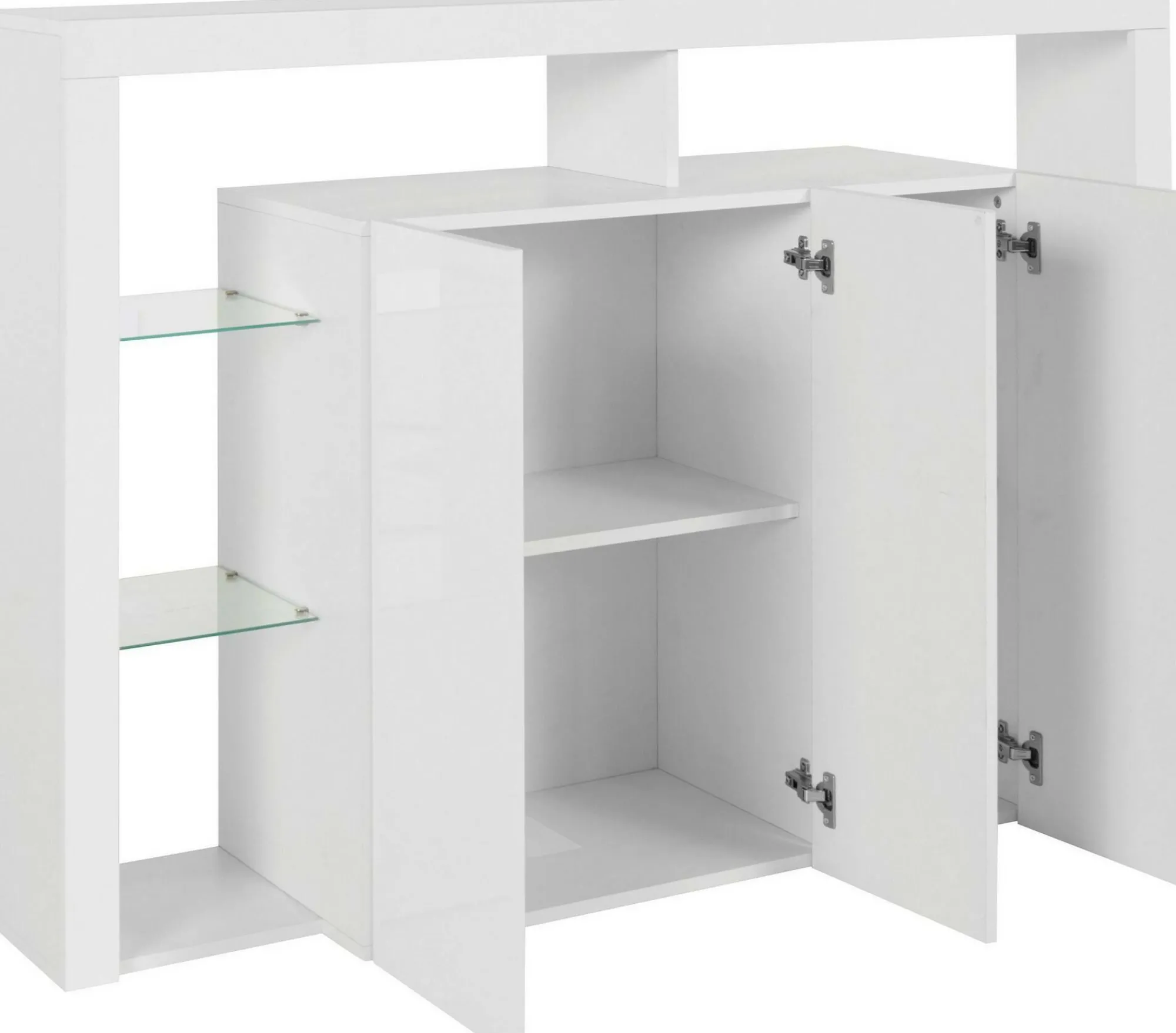 Credenza Bagnasco, 150x40h100 cm, lucido<Dmora Clearance