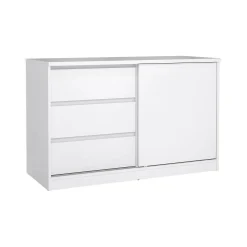 Credenza Bebinca, 50x119 h76 cm, Bianco<Dmora Flash Sale
