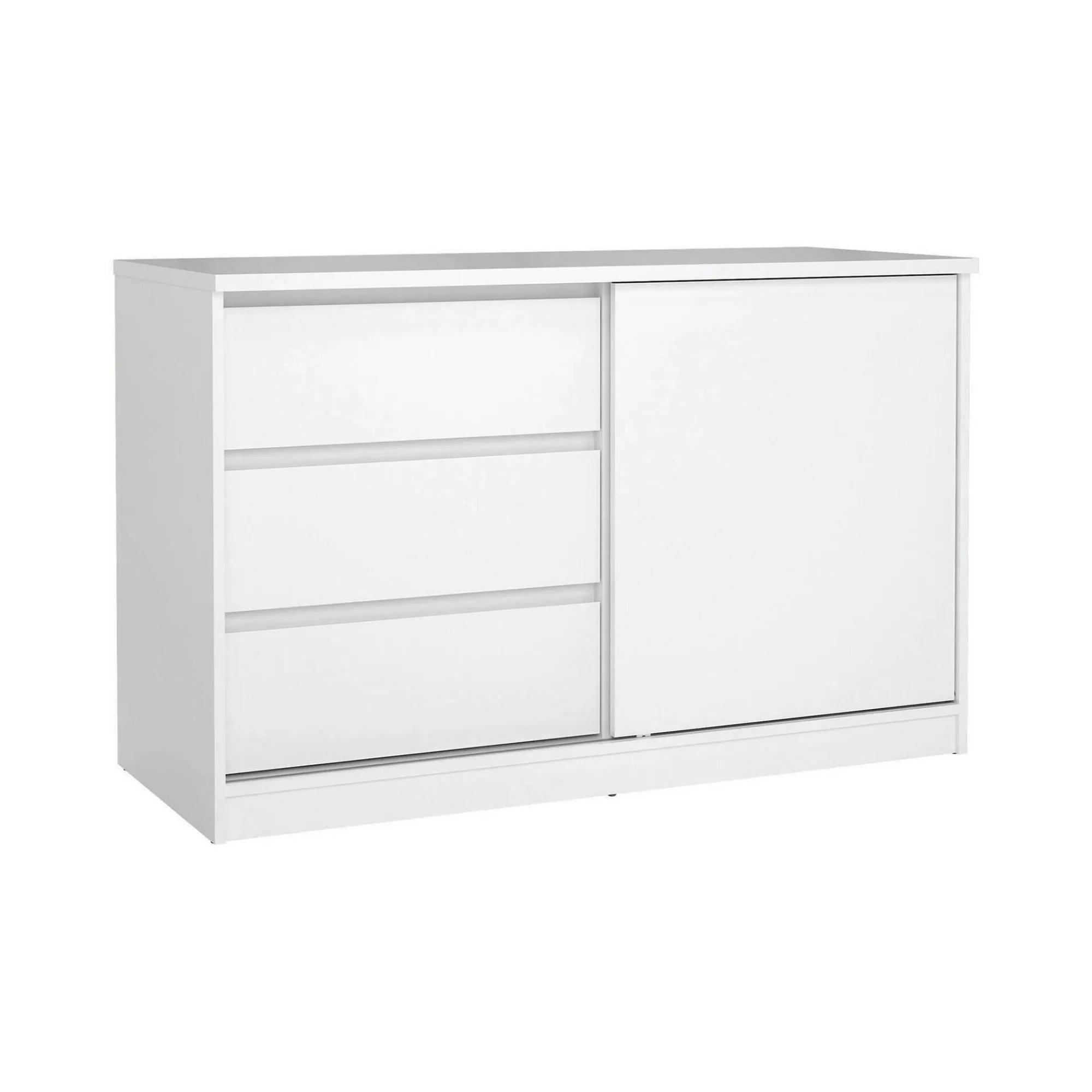 Credenza Bebinca, 50x119 h76 cm, Bianco<Dmora Flash Sale