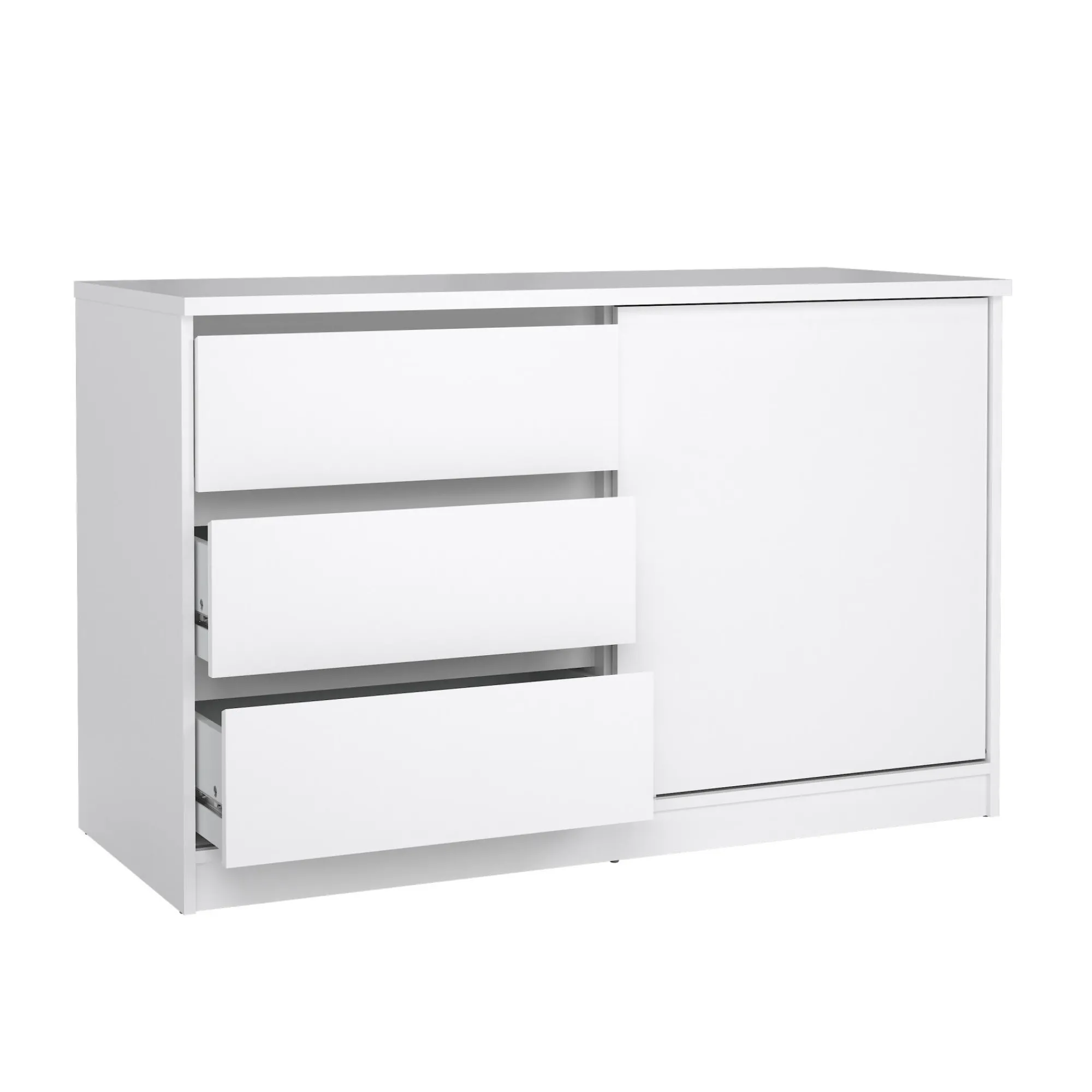 Credenza Bebinca, 50x119 h76 cm, Bianco<Dmora Flash Sale