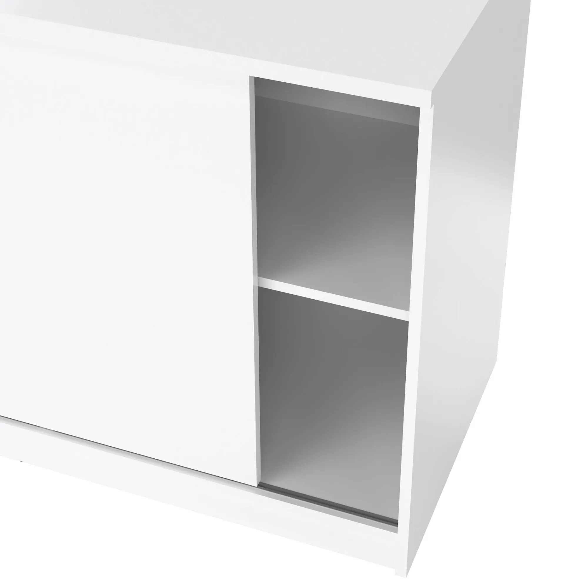 Credenza Bebinca, 50x119 h76 cm, Bianco<Dmora Flash Sale