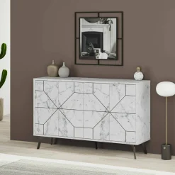 Credenza Brunale, 123x35h62 cm,<Dmora Outlet