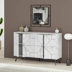 Credenza Brunale, 123x35h62 cm,<Dmora Outlet