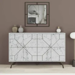 Credenza Brunale, 123x35h62 cm,<Dmora Outlet