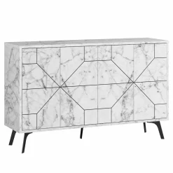 Credenza Brunale, 123x35h62 cm,<Dmora Outlet