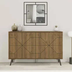 Credenza Brunale, 123x35h77 cm,<Dmora Fashion