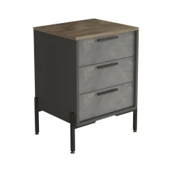 Credenza Butchoy, 54x45 h70 cm, Marrone e Grigio<Dmora Fashion