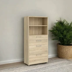 Credenza Ciudad, 89x40 h186 cm,<Dmora Outlet
