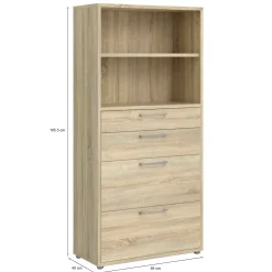 Credenza Ciudad, 89x40 h186 cm,<Dmora Outlet