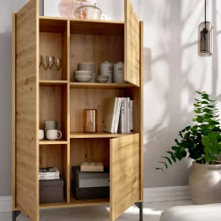 Credenza Damraba, 81x43h135 cm,<Dmora Hot