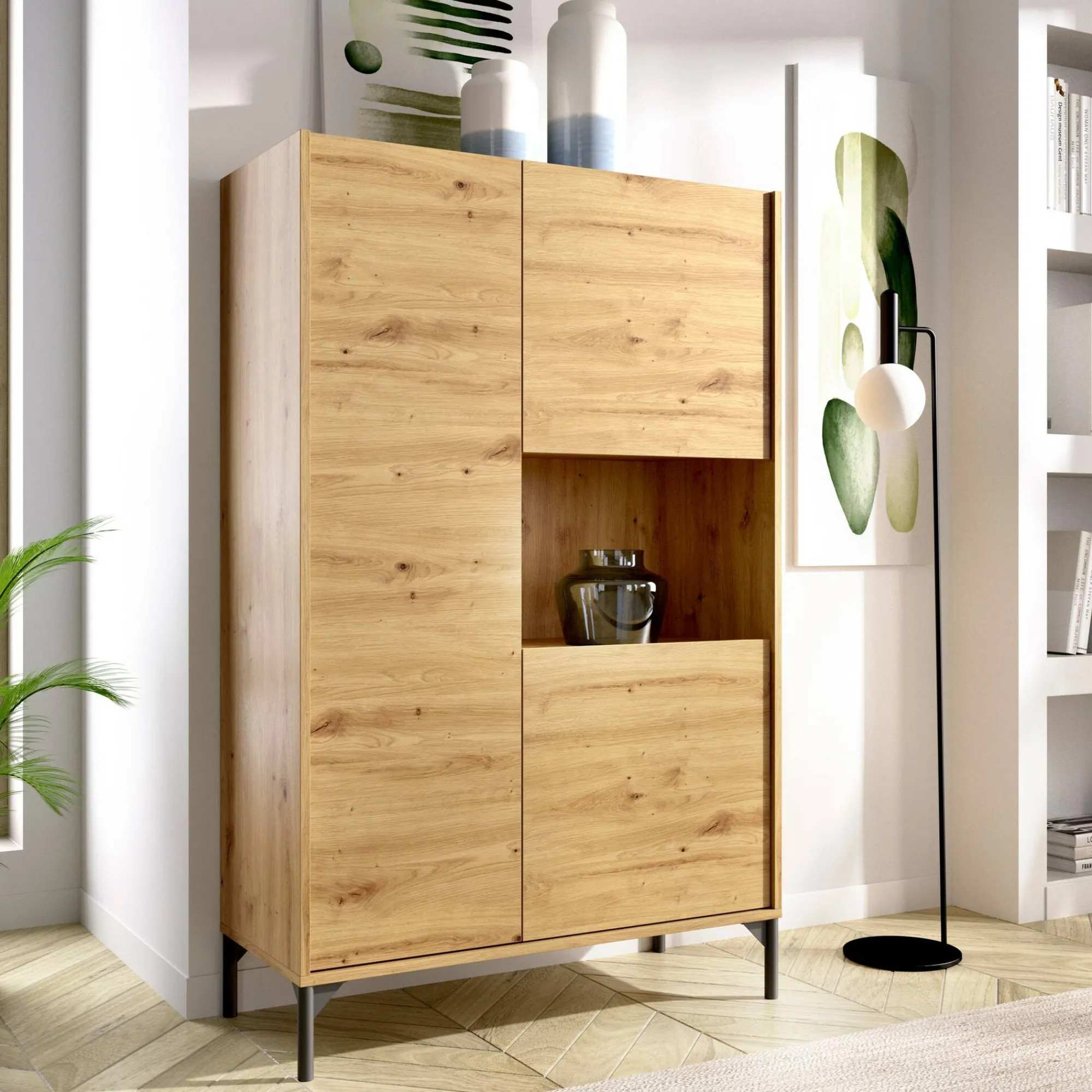 Credenza Damraba, 81x43h135 cm,<Dmora Hot