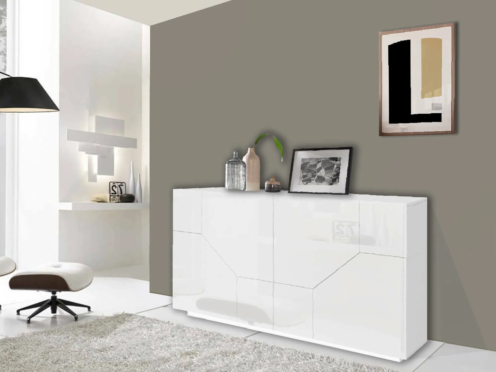 Credenza Dasllan, cm 159x43h86,<Dmora Outlet