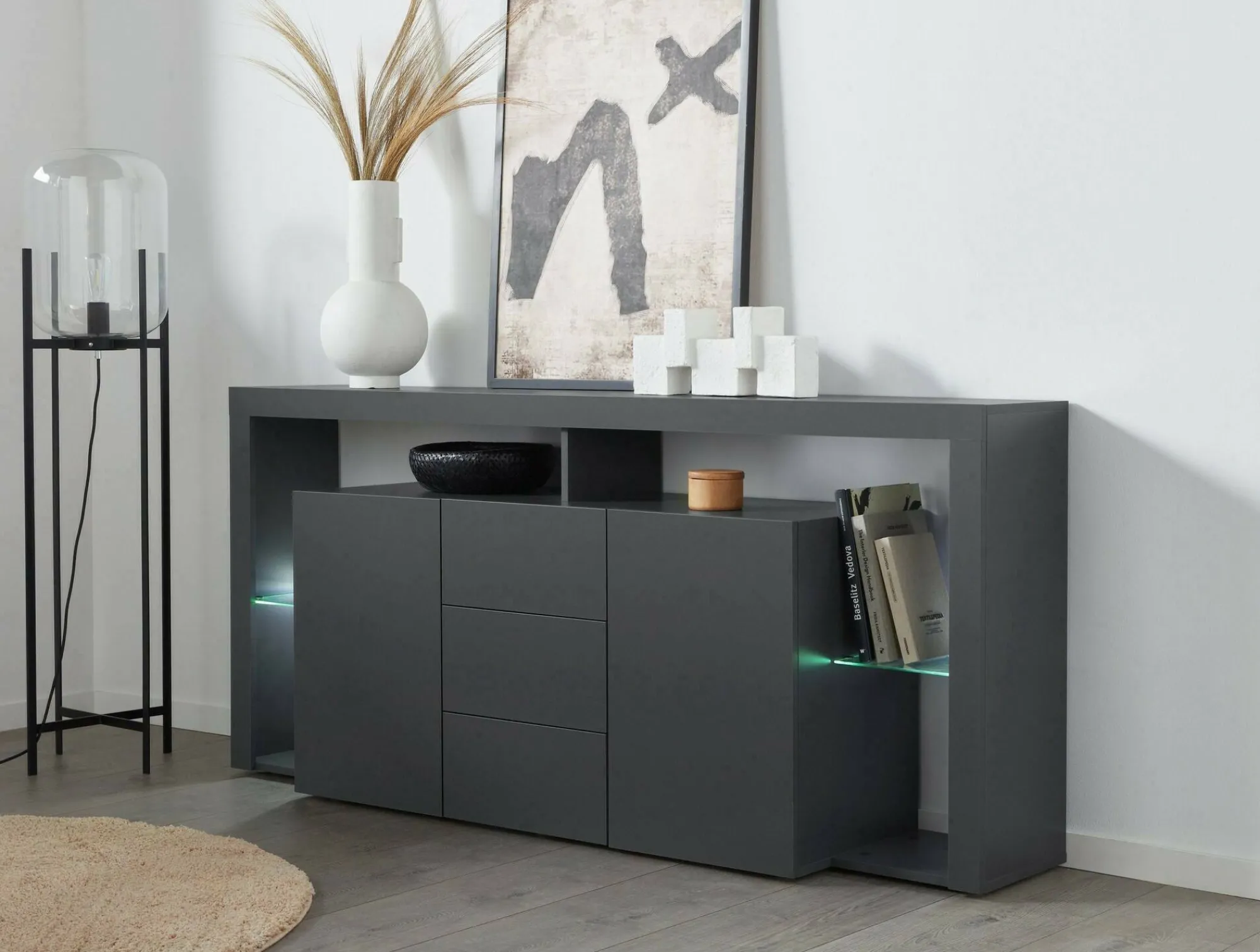 Credenza Ddapozz, 180x40h80 cm,<Dmora New