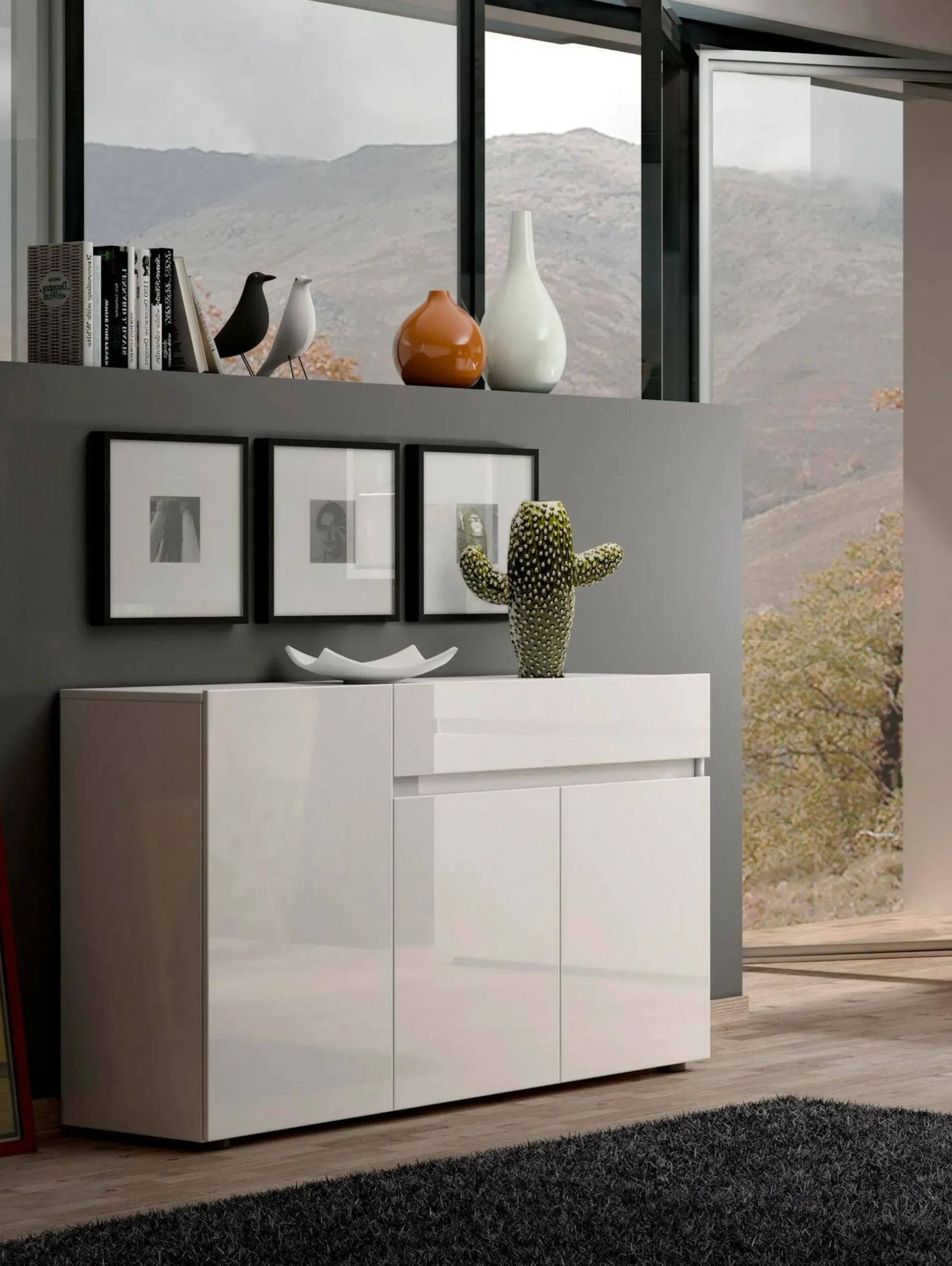 Credenza Deodata, 135x38h79 cm,<Dmora Store
