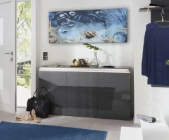 Credenza Dlun, cm 150x40h81,<Dmora Clearance