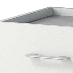 Credenza Dnag, 90x41h87 cm, Bianco e Cemento<Dmora Best Sale