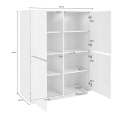 Credenza Dpaci, cm 100x41h126,<Dmora Clearance