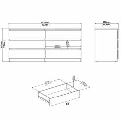 Credenza Dsanog, 50x154 h70 cm,<Dmora Clearance