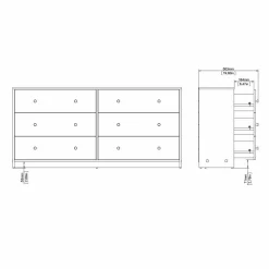 Credenza Dsanto, 30x143 h68 cm,<Dmora Shop