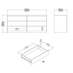 Credenza Dsaurin, 50x154 h68 cm,<Dmora Outlet