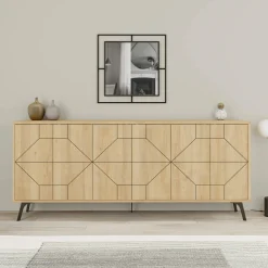 Credenza Earl, 184x35 h77 cm,<Dmora Clearance