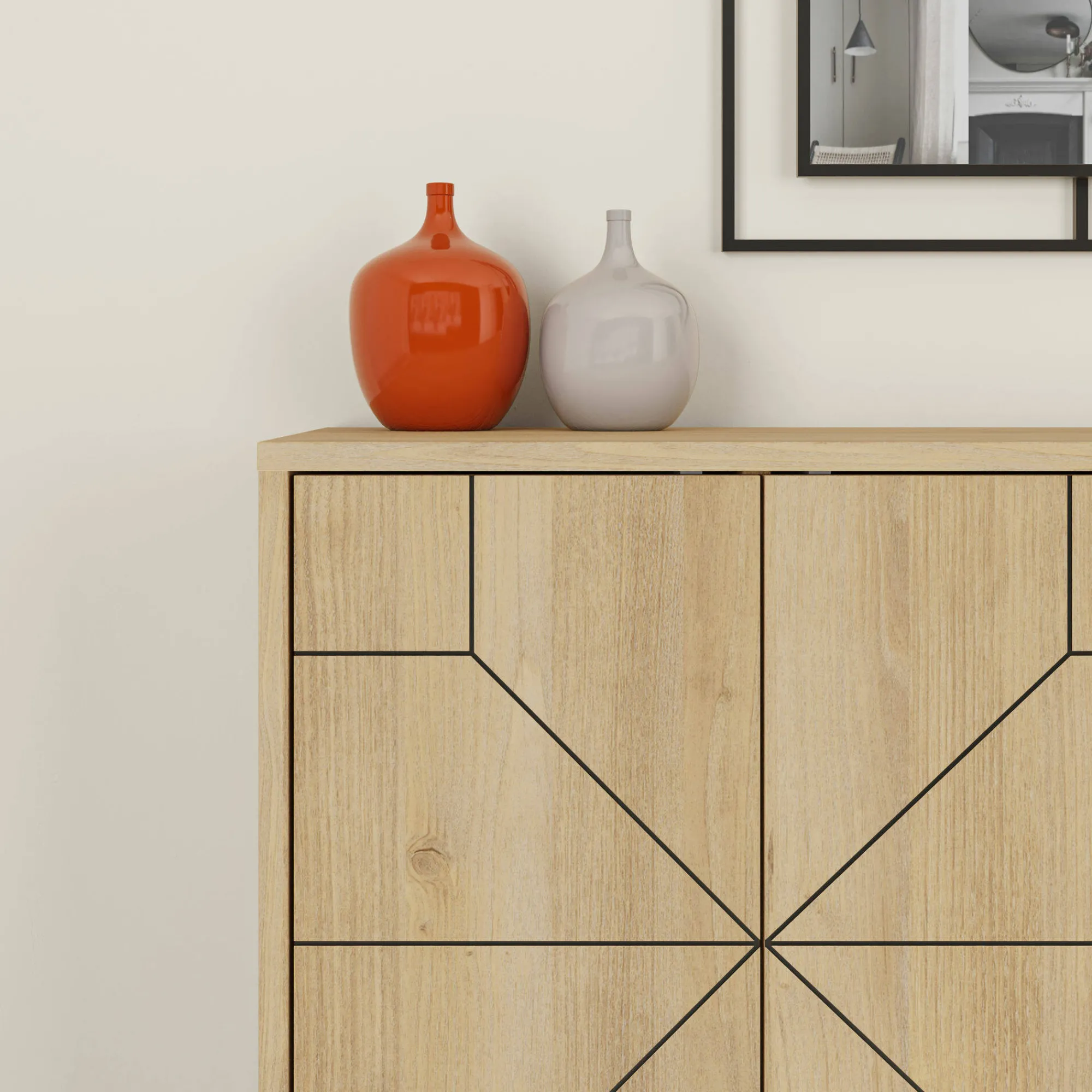 Credenza Earl, 123x35 h62 cm,<Dmora Cheap