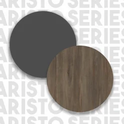 Credenza evariste, 72x35 h104 cm, Marrone e Antracite<Dmora New