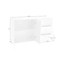 Credenza Favonio, cm 141x43h86,<Dmora Sale