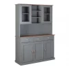 Credenza Flensburg, Buffet da soggiorno, Madia da salotto, Dispensa da cucina, 131x45 h191 cm,<Dmora Online