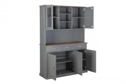 Credenza Flensburg, Buffet da soggiorno, Madia da salotto, Dispensa da cucina, 131x45 h191 cm,<Dmora Online