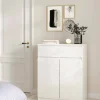 Credenza Genziana, 80x40 h100 cm, Bianco<Dmora Sale