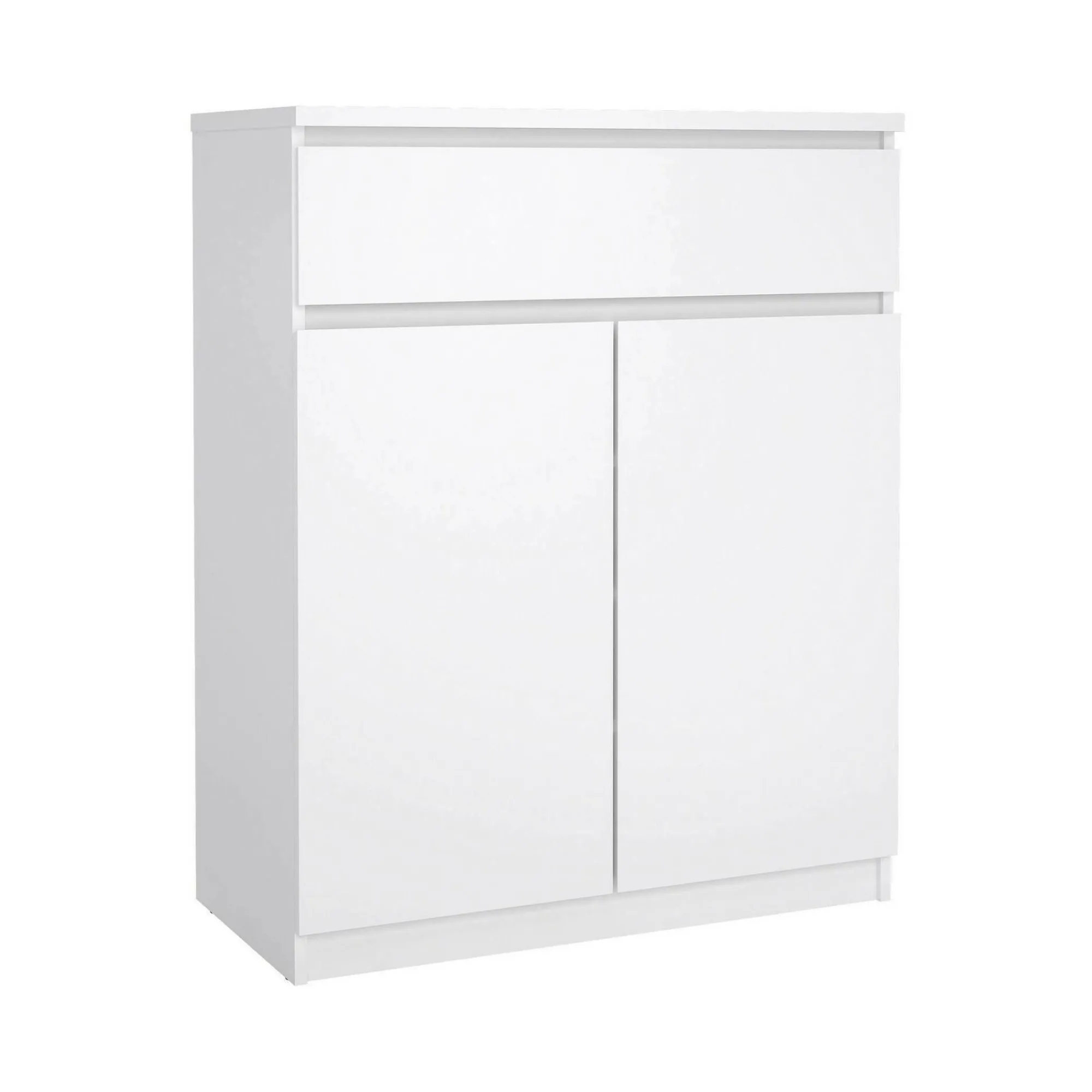 Credenza Genziana, 80x40 h100 cm, Bianco<Dmora Sale