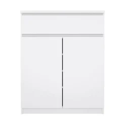 Credenza Genziana, 80x40 h100 cm, Bianco<Dmora Sale