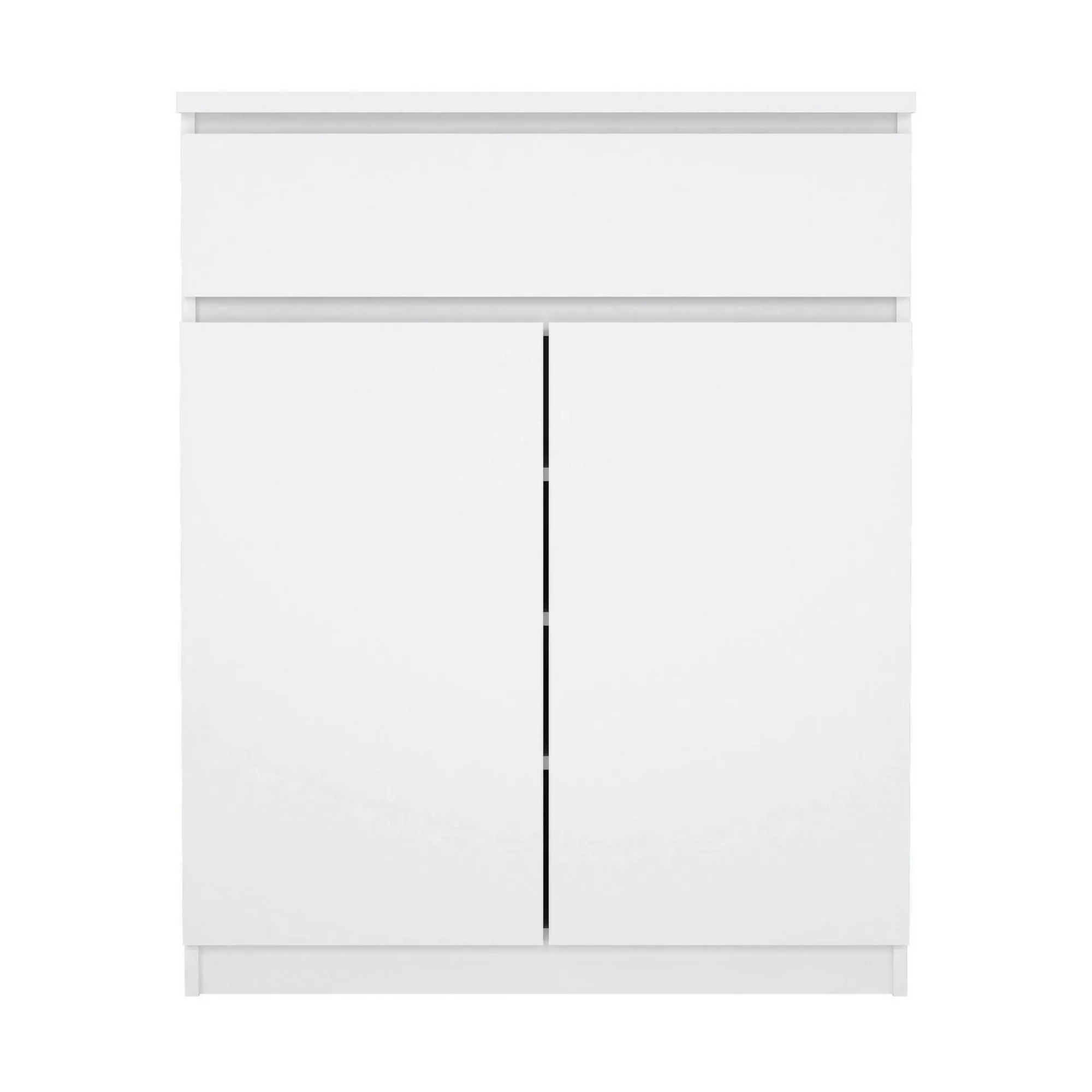 Credenza Genziana, 80x40 h100 cm, Bianco<Dmora Sale
