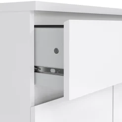 Credenza Genziana, 80x40 h100 cm, Bianco<Dmora Sale