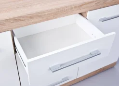 Credenza Gottingen, Buffet da soggiorno, Madia da salotto, Dispensa da cucina, 155x40 h87 cm,<Dmora Shop
