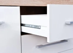 Credenza Gottingen, Buffet da soggiorno, Madia da salotto, Dispensa da cucina, 155x40 h87 cm,<Dmora Shop