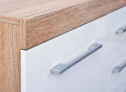 Credenza Gottingen, Buffet da soggiorno, Madia da salotto, Dispensa da cucina, 155x40 h87 cm,<Dmora Clearance