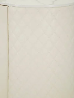 Credenza Grotte, 120x40 h85 cm, Bianco e Oro<Dmora Sale