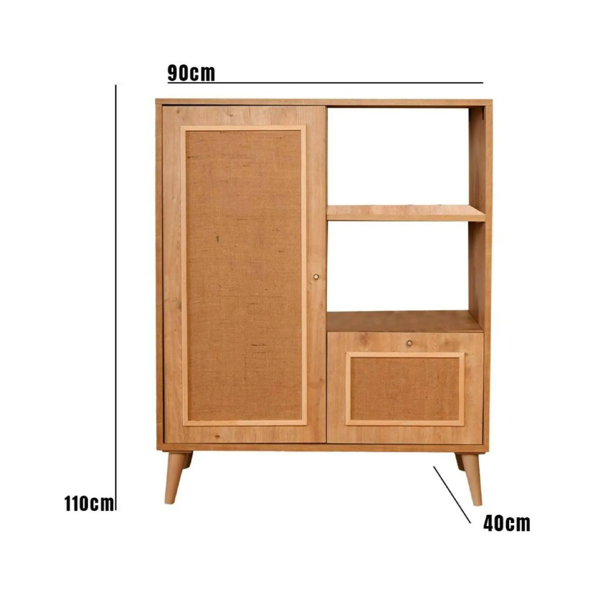 Credenza Jingu, 90x40h110 cm,<Dmora Cheap