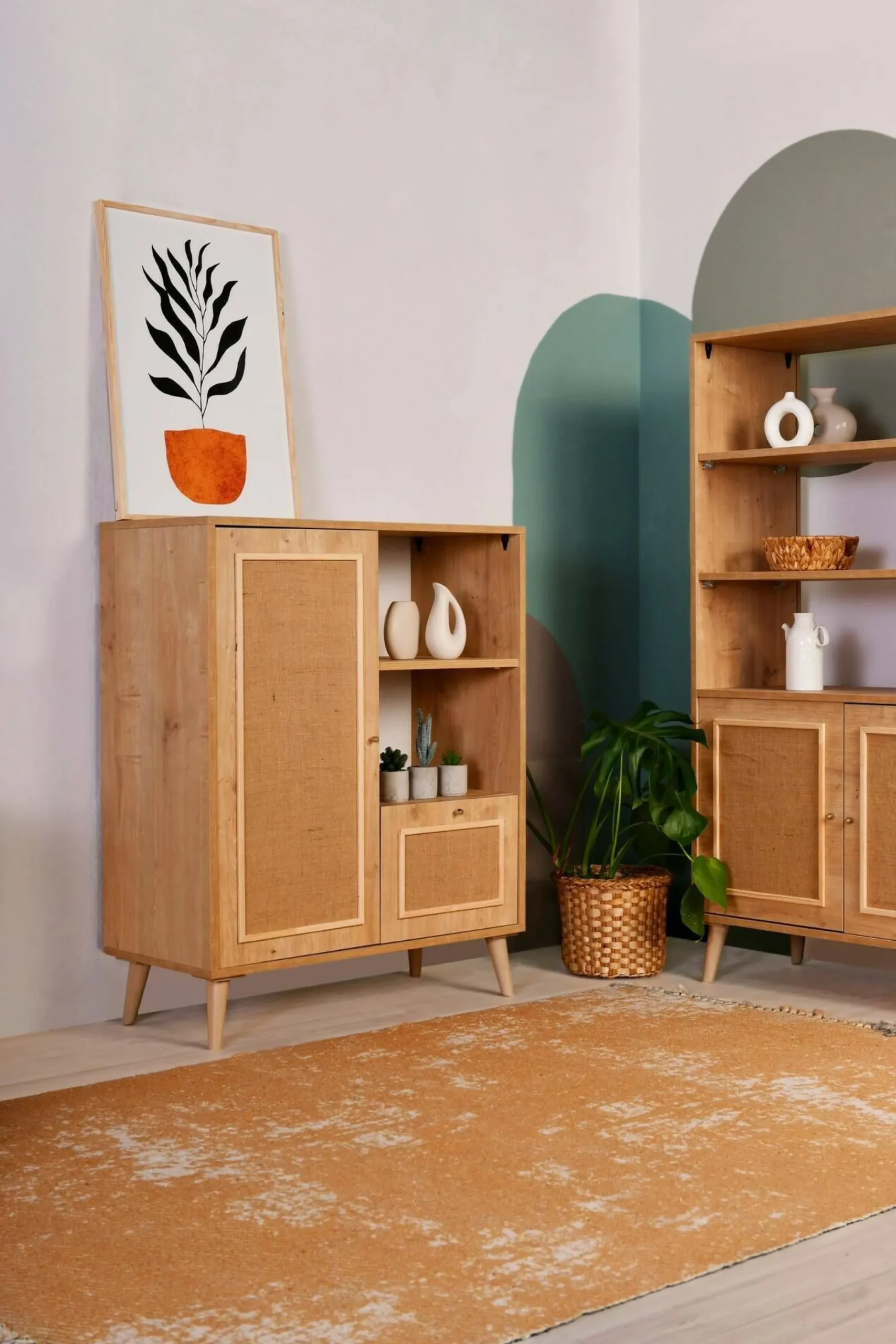 Credenza Jingu, 90x40h110 cm,<Dmora Cheap