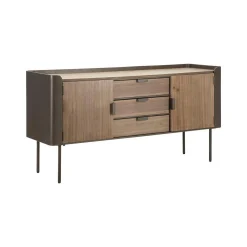 Credenza Jones, 145x47 h76 cm, Grigio e Marrone<Dmora Best