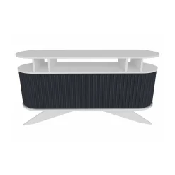 Credenza Joy, 150x43h75 cm, Bianco e Antracite<Dmora Hot