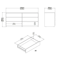 Credenza Joyce, 50x154 h68 cm,<Dmora Flash Sale