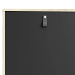 Credenza Khan, 40x147 h87 cm, Nero e Quercia<Dmora Flash Sale