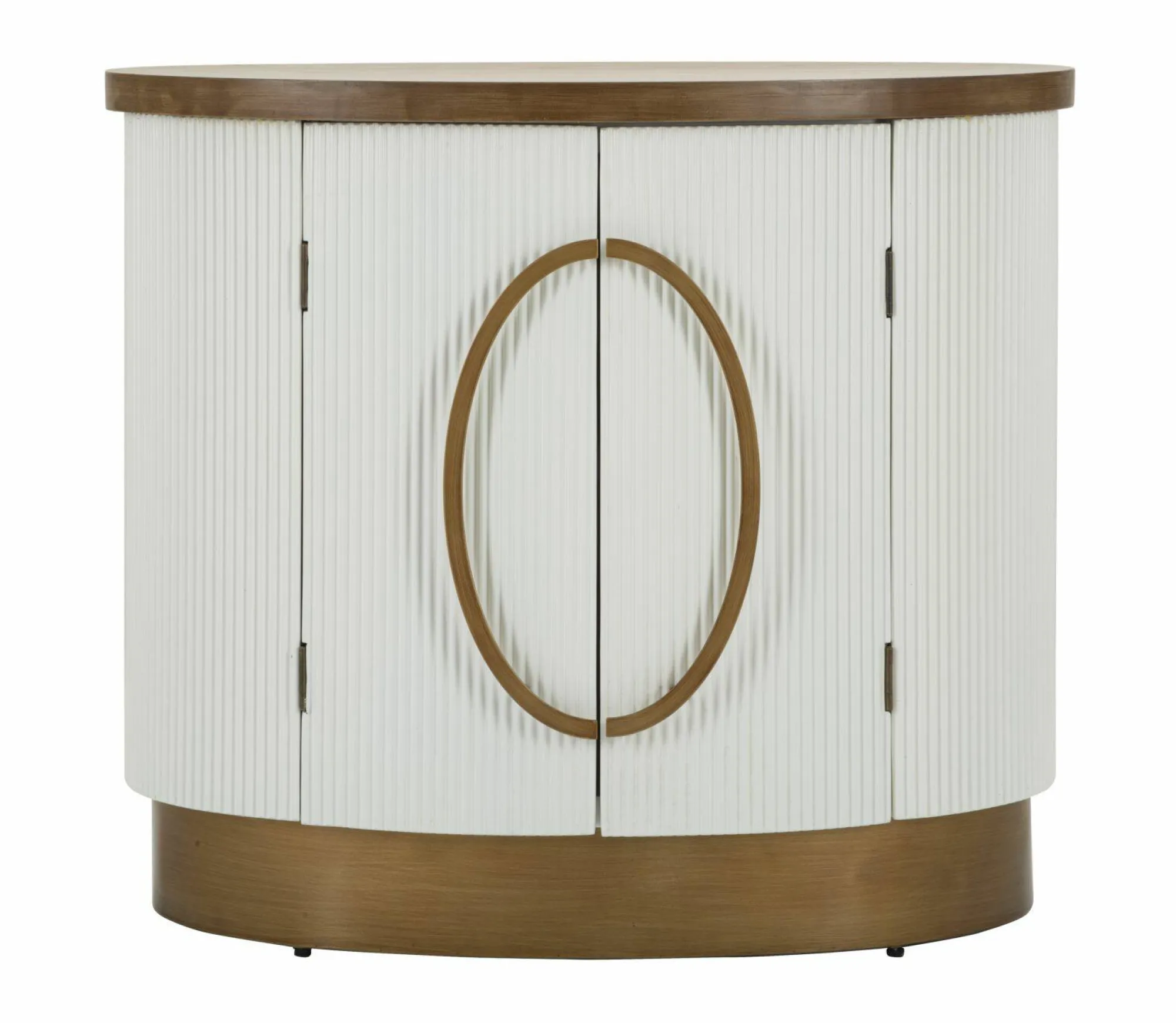 Credenza Kolinsky, 79x48 h67 cm, Bianco e Marrone<Dmora Shop
