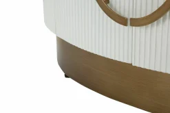 Credenza Kolinsky, 79x48 h67 cm, Bianco e Marrone<Dmora Shop