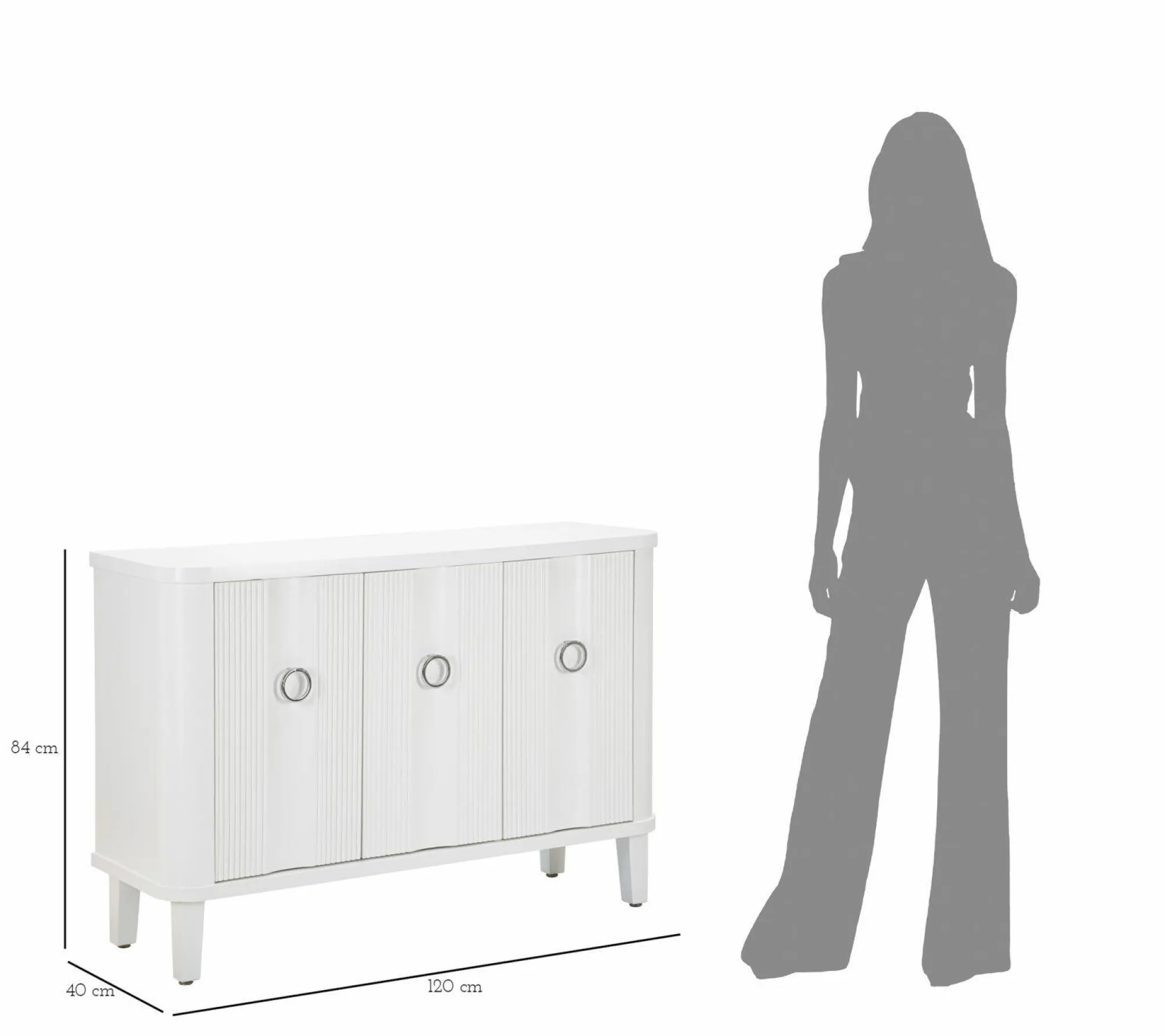 Credenza Lewis, 120x40 h84 cm,<Dmora New